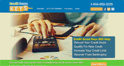 Desktop Screenshot of creditscorekeys.com